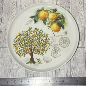 Lemon Tree Design Plate Ceramica Core
